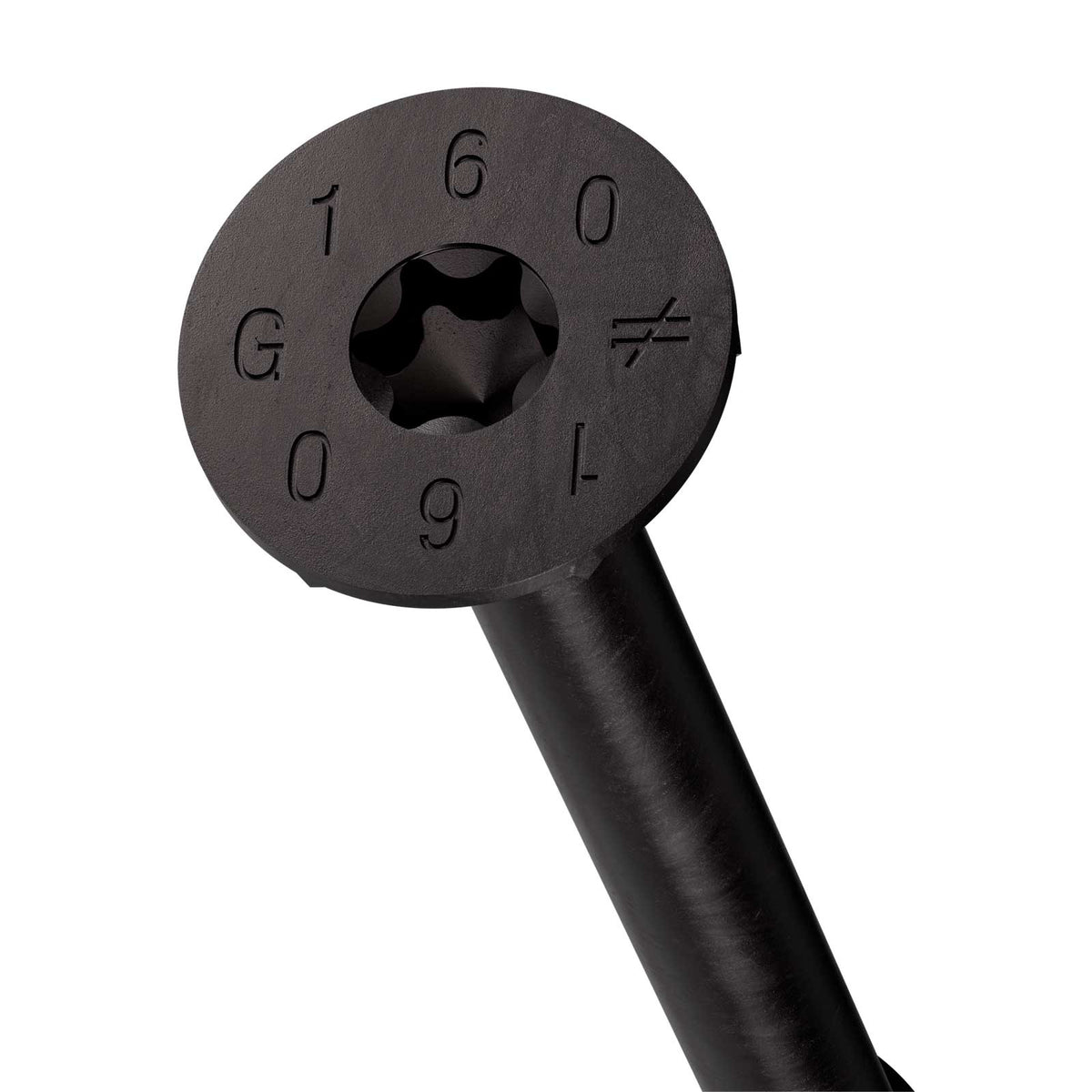 Simpson Strong-Tie 10mm x 160mm SDCP Timber-CP Screw - Black E-Coat - Head Detail