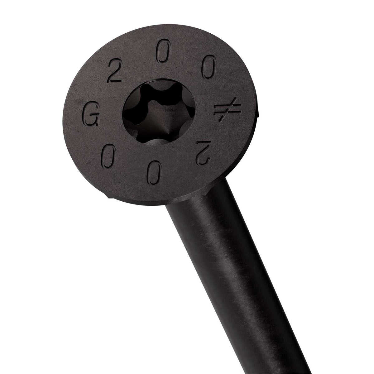 Simpson Strong-Tie 10mm x 200mm SDCP Timber-CP Screw - Black E-Coat - Head Detail