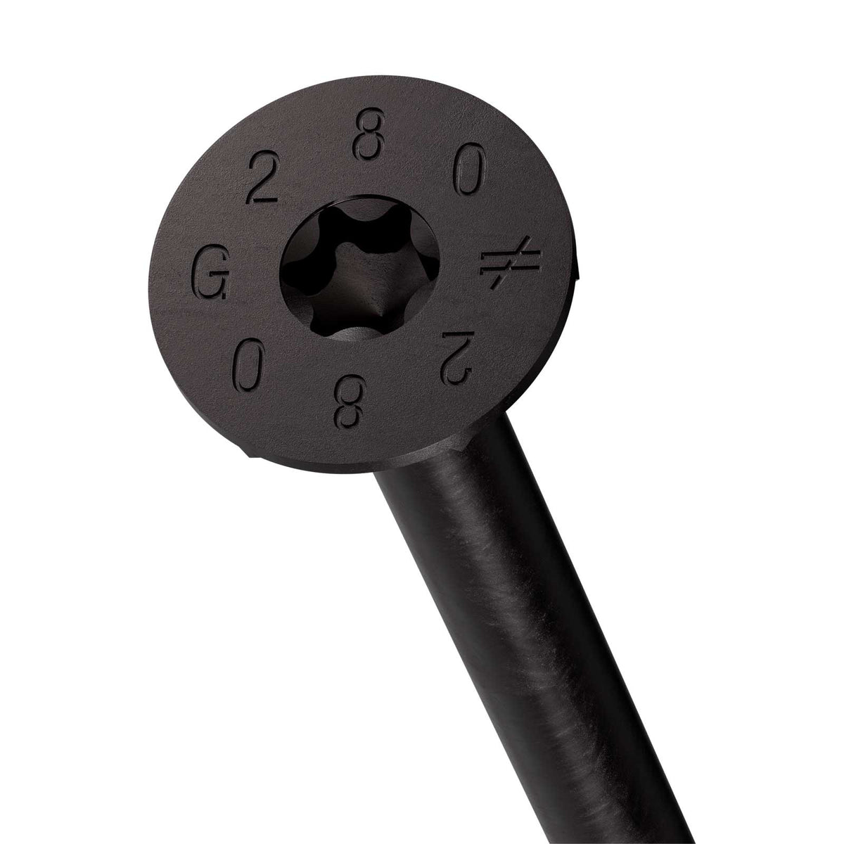 Simpson Strong-Tie 10mm x 280mm SDCP Timber-CP Screw - Black E-Coat - Head Detail