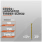 0.315" x 4-3/4" Strong-Drive SDCP Timber-CP Screw - Yellow Zinc, Pkg 50