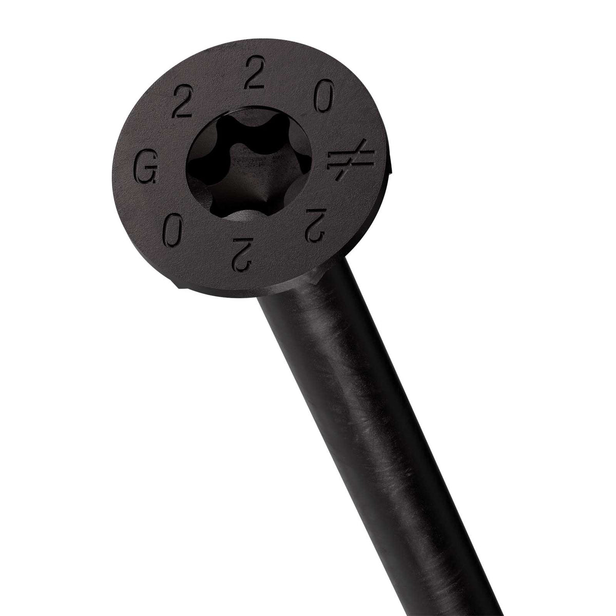 Simpson Strong-Tie 8mm x 220mm SDCP Timber-CP Screw - Black E-Coat - Head Detail