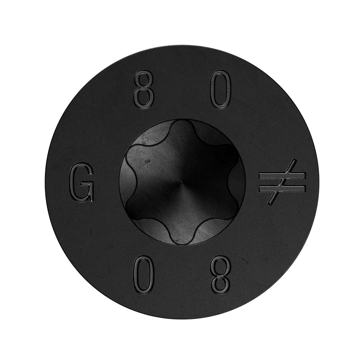 Simpson Strong-Tie 8mm x 80mm SDCP Timber-CP Screw - Black E-Coat - Head Detail