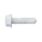 #14 x 3" Self-Drilling Metal Screw, Hex Head - White Dagger-Guard Coating