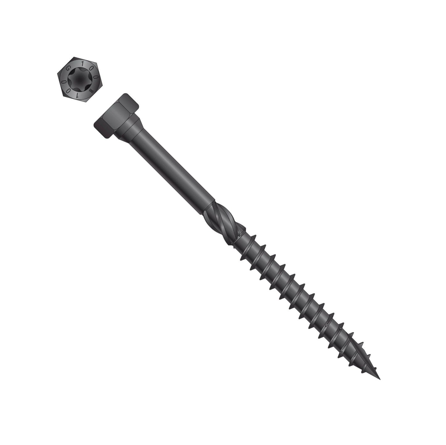 Simpson Strong-Tie SDHR metal to wood combo head screw black e coat