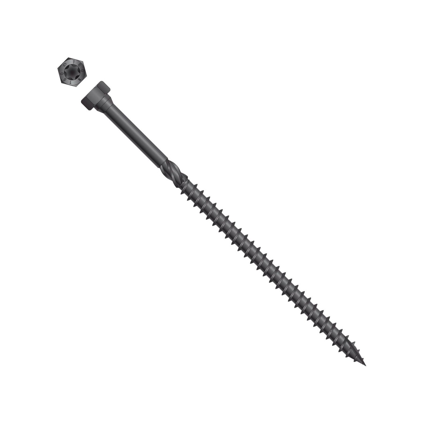 Simpson Strong-Tie SDHR metal to wood combo head screw black e coat
