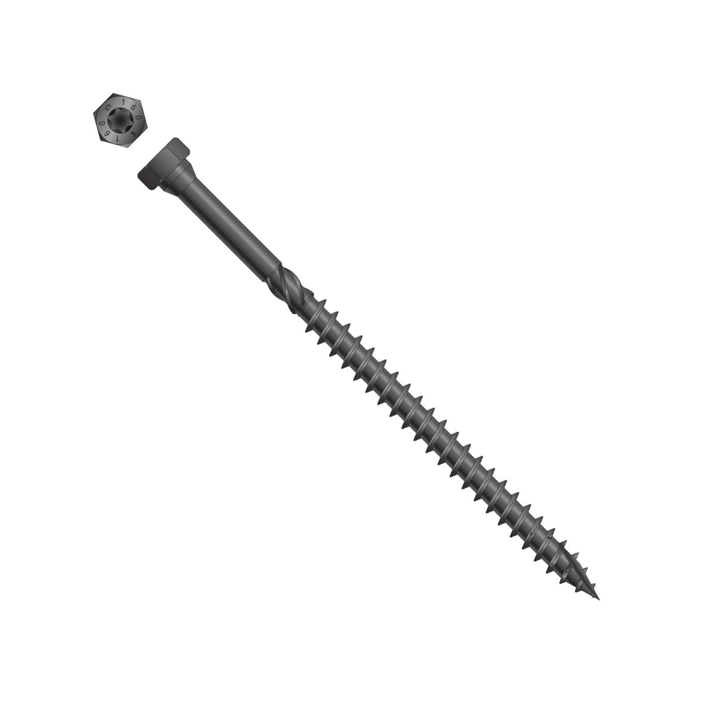 Simpson Strong-Tie SDHR metal to wood combo head screw black e coat