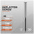 Deflector screw with specifications on a gray background