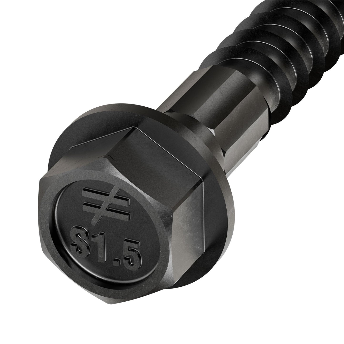 Simpson Strong-Tie 1/4" x 1-1/2" Outdoor Accents Heavy-Duty Connector Screw - Double Barrier Coating, Black | Qty. 25