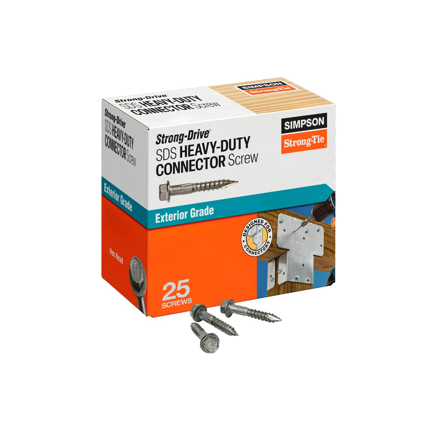 SDS Heavy-Duty Connector Screw - Box of 25