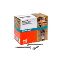Box of Simpson Strong-Drive SDS Heavy-Duty Connector Screws on a white background
