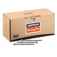 1/4" x 3-1/2" Strong-Tie SDS25312 Heavy-Duty Connector Screw - Double-Barrier Coating, Pkg 900
