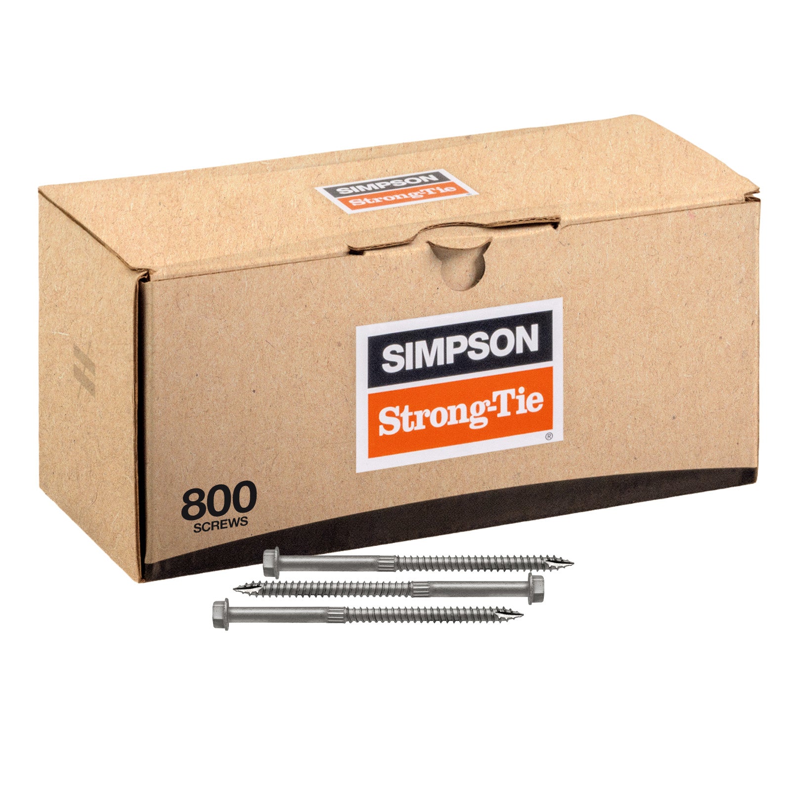 1/4" x 4-1/2" Strong-Tie SDS25412 Heavy-Duty Connector Screw - Double-Barrier Coating, Pkg 800