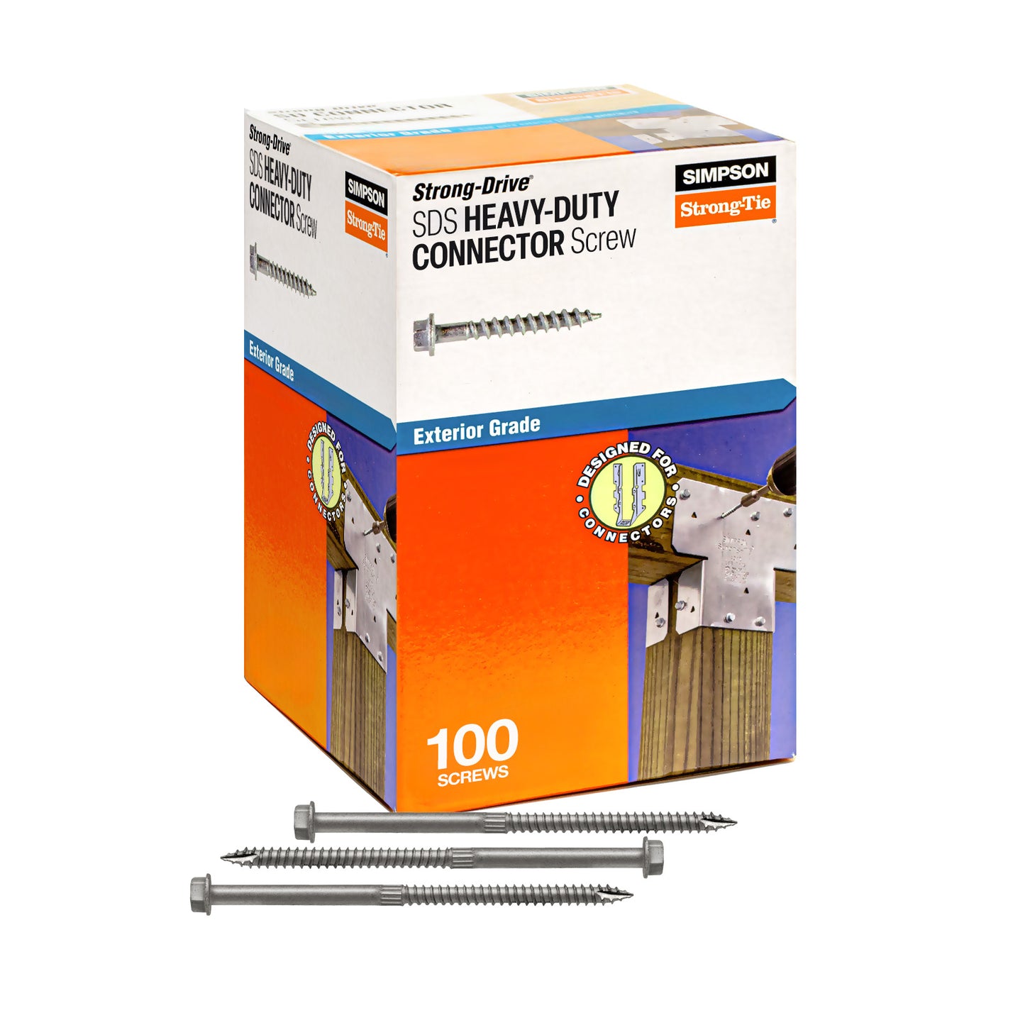 1/4" x 5" Strong-Tie SDS25500MB Heavy-Duty Connector Screw - Double-Barrier Coating, Pkg 100