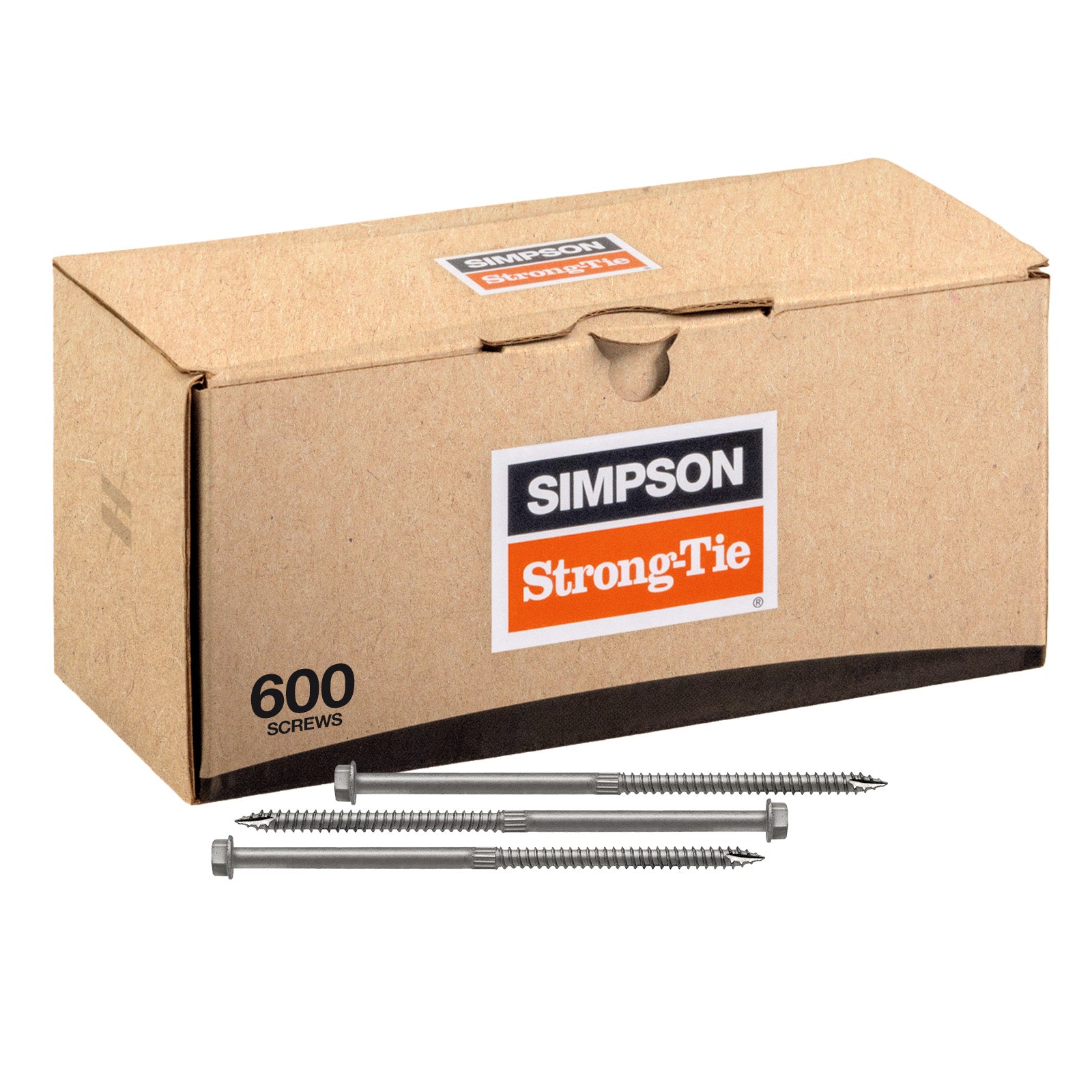 1/4" x 6" Strong-Tie SDS25600 Heavy-Duty Connector Screw - Double-Barrier Coating, Pkg 600