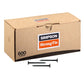 Box of Simpson Strong-Tie screws with three screws displayed in front on a white background