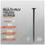 Multi-ply truss screw with specifications on a gray background