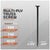 Multi-ply truss screw with specifications on a gray background