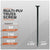 Multi-ply truss screw with specifications on a gray background