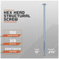 hex head structural screws specifications
