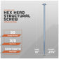 hex head structural screws specifications