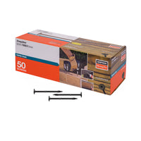 0.220" x 4" Strong-Tie SDWS22400DBB-R50 Timber Screw - Double Barrier Coating, Black, Pkg 50