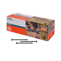 0.220" x 5" Strong-Tie SDWS22500DBB-R50 Timber Screw - Double Barrier Coating, Black, Pkg 50