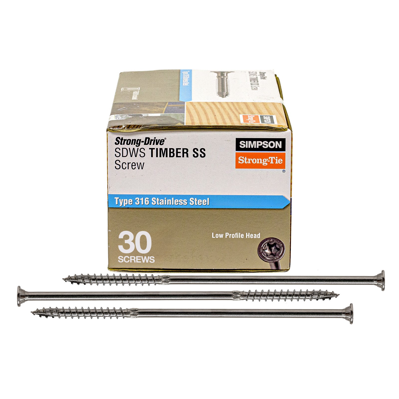 SDWS Timber SS Screw - Pack of 30