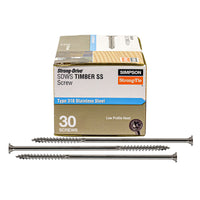 SDWS Timber SS Screw - Pack of 30