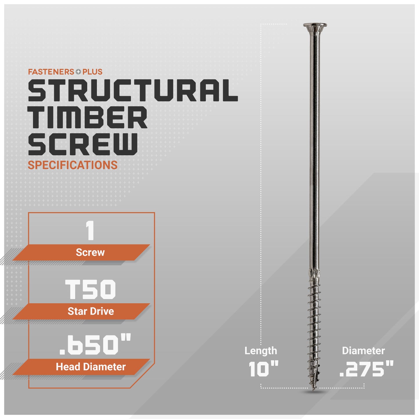 structural timber screw - specifications