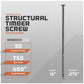 structural timber screw - specifications