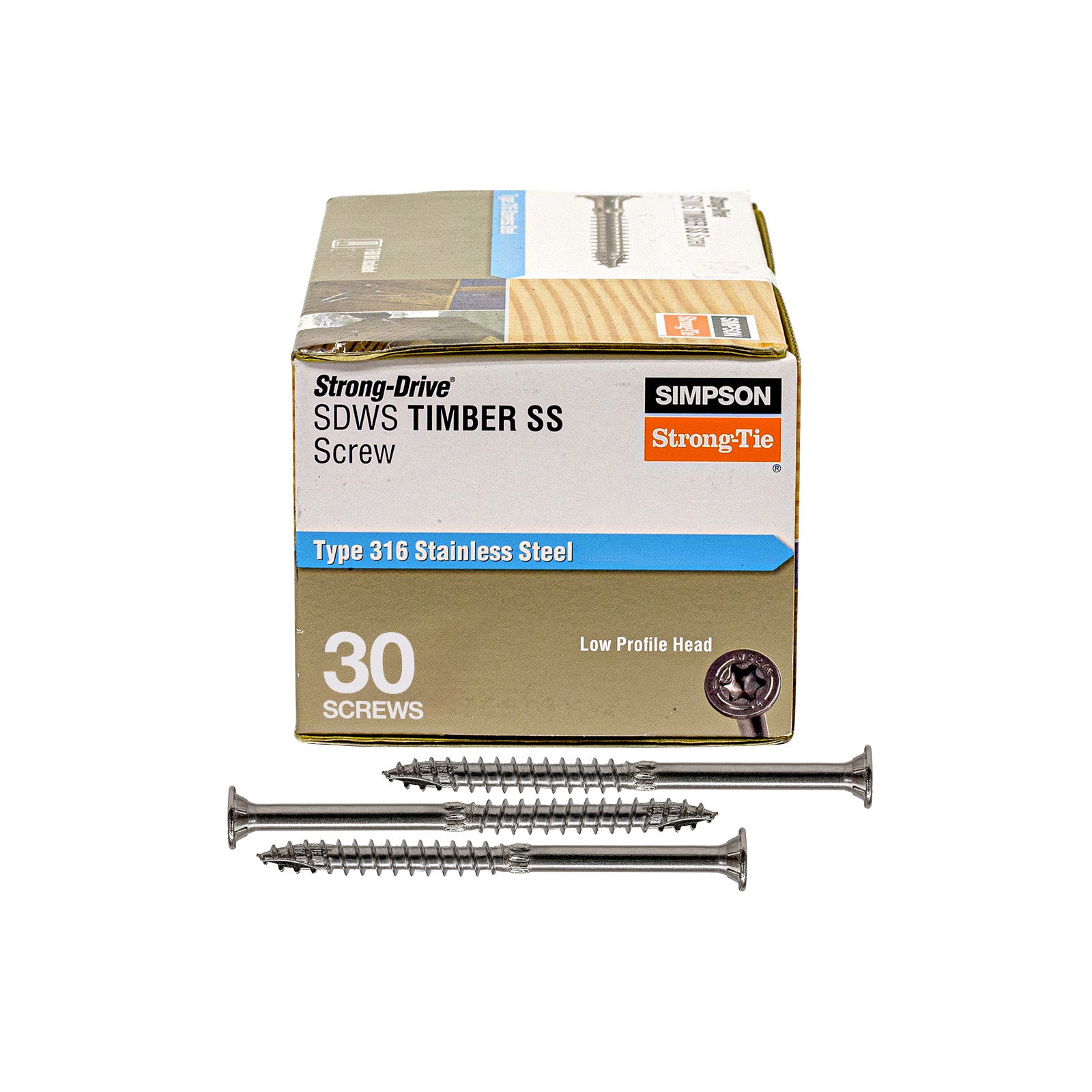 SDWS Timber SS Screw - Pack of 30