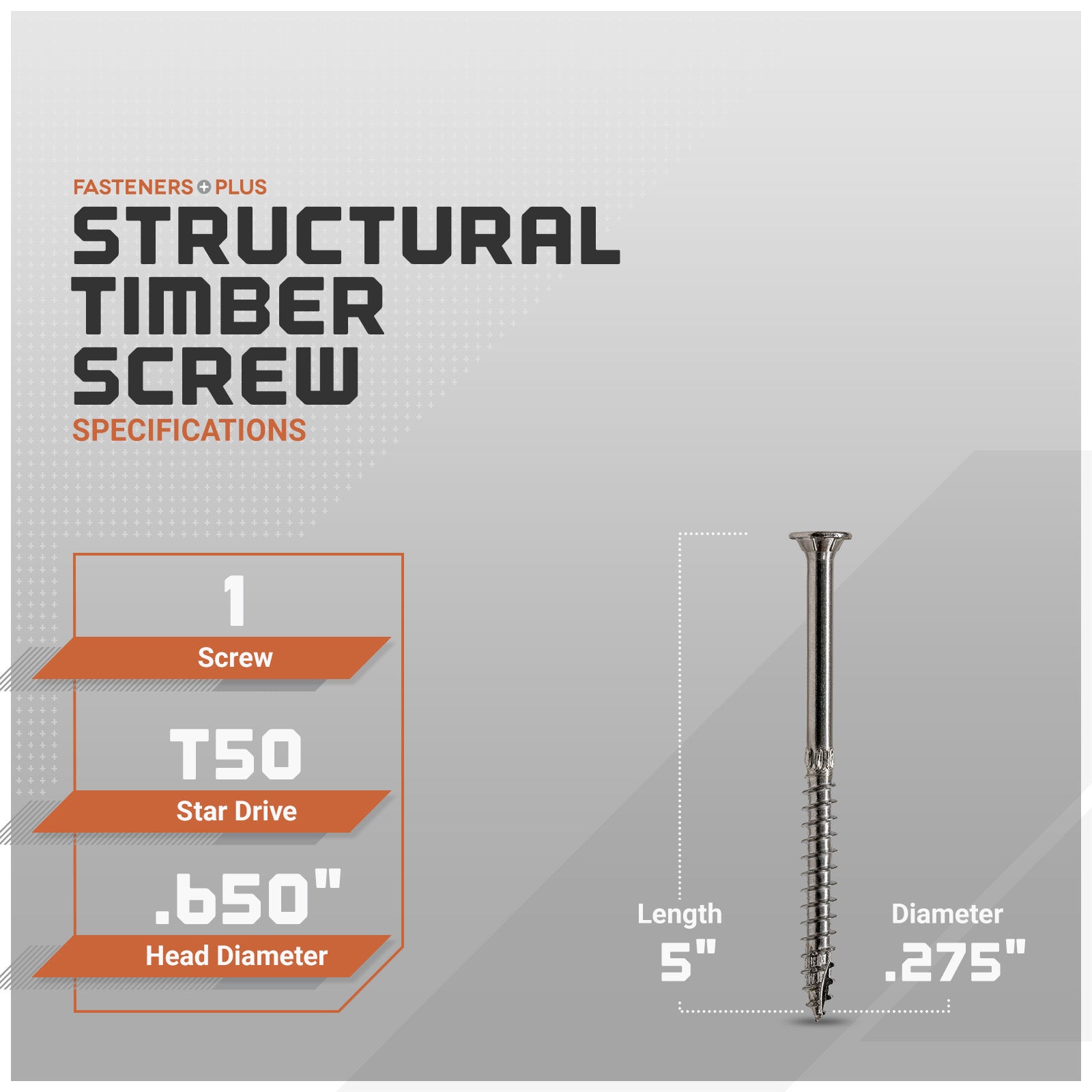 structural timber screw - specifications