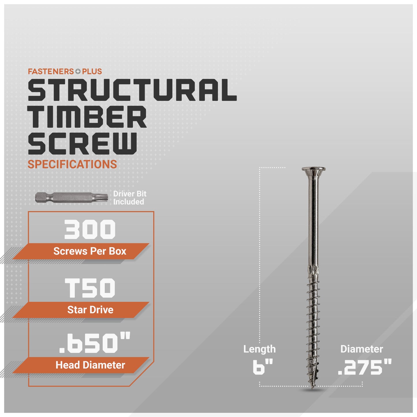 structural timber screw - specifications