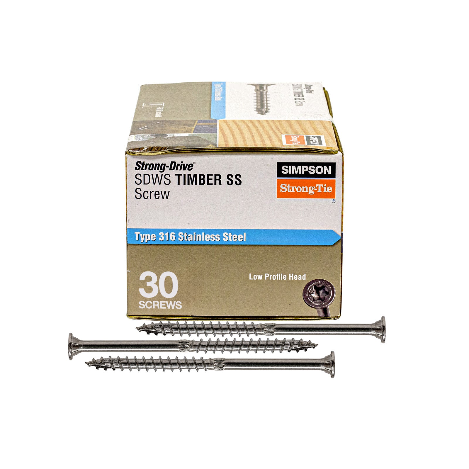 SDWS Timber SS Screw - Pack of 30
