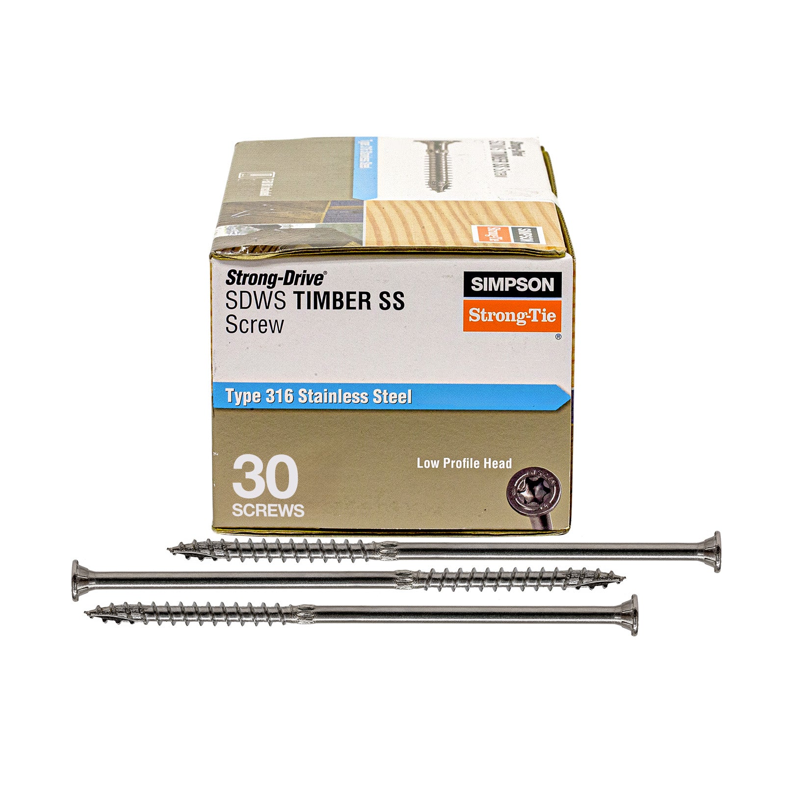 SDWS Timber SS Screw - Pack of 30