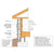 SDWS Timber Screw installation - wall cross section 