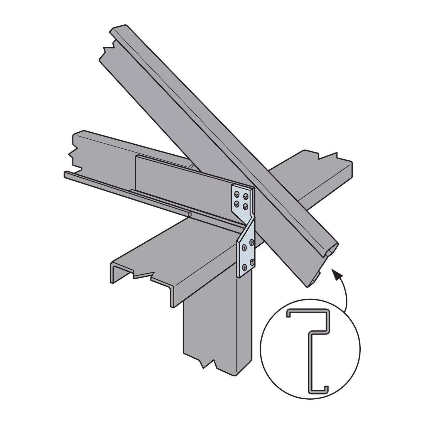 Simpson S/H3 Light Gauge Steel Hurricane Tie installation