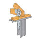 Simpson S/HDU6 Light Gauge Holdown For Steel - G90 Galvanized wood to steel installation