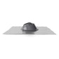 Gray shingle roof boot