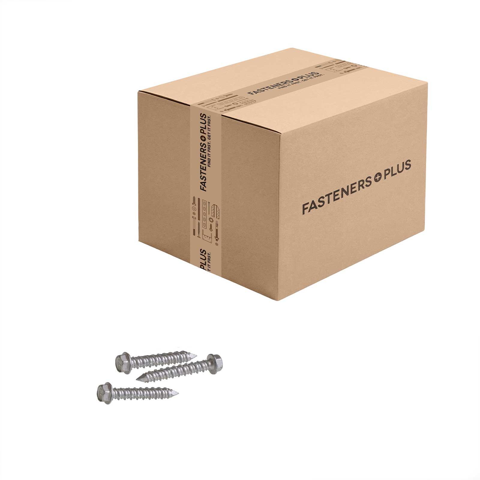 Tapcon 1/4" x 1-1/4" Concrete Screw, Hex Head - 410 Stainless Steel | Qty. 500 (Carton)