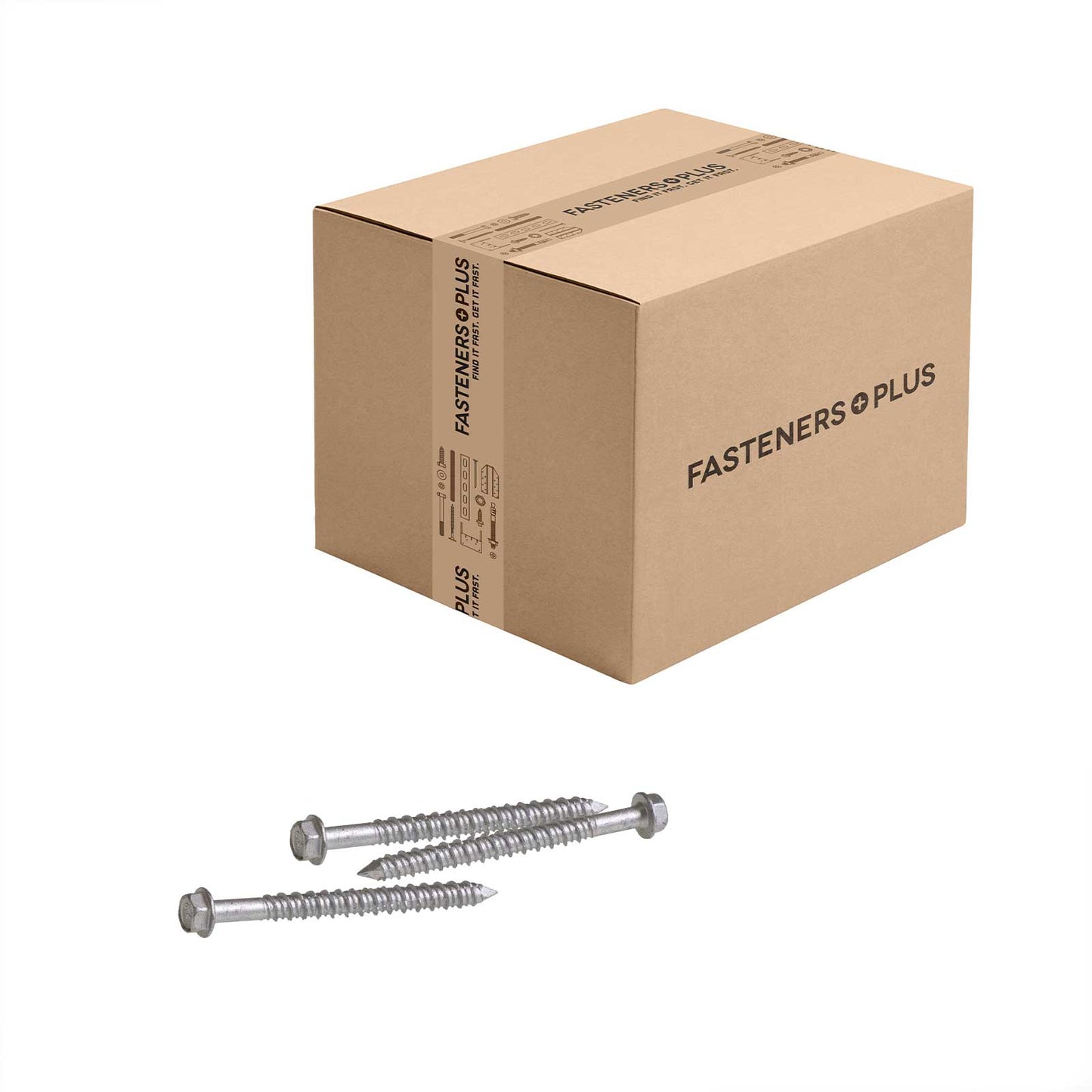 Tapcon 1/4" x 2-3/4" Concrete Screw, Hex Head - 410 Stainless Steel | Qty. 500 (Carton)