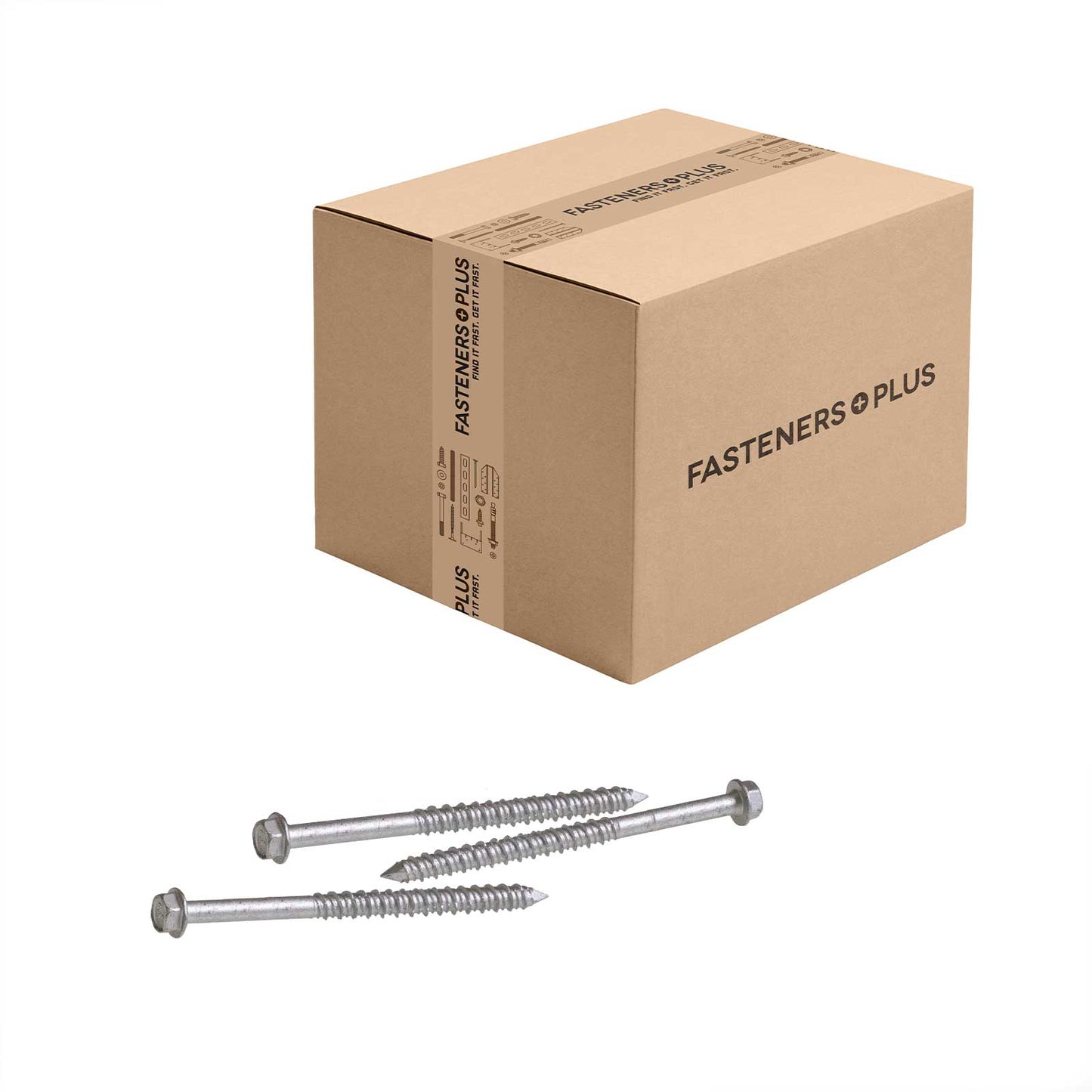 Tapcon 1/4" x 3-3/4" Concrete Screw, Hex Head - 410 Stainless Steel | Qty. 500 (Carton)