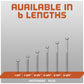 Available in 6 lengths