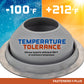#7 Round Hi-Temp Silicone Metal Roof Boot w/Install Kit, Gray