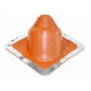 #2 Roofjack Extreme Angle Silicone Pipe Flashing Boot for Metal Roof, Red