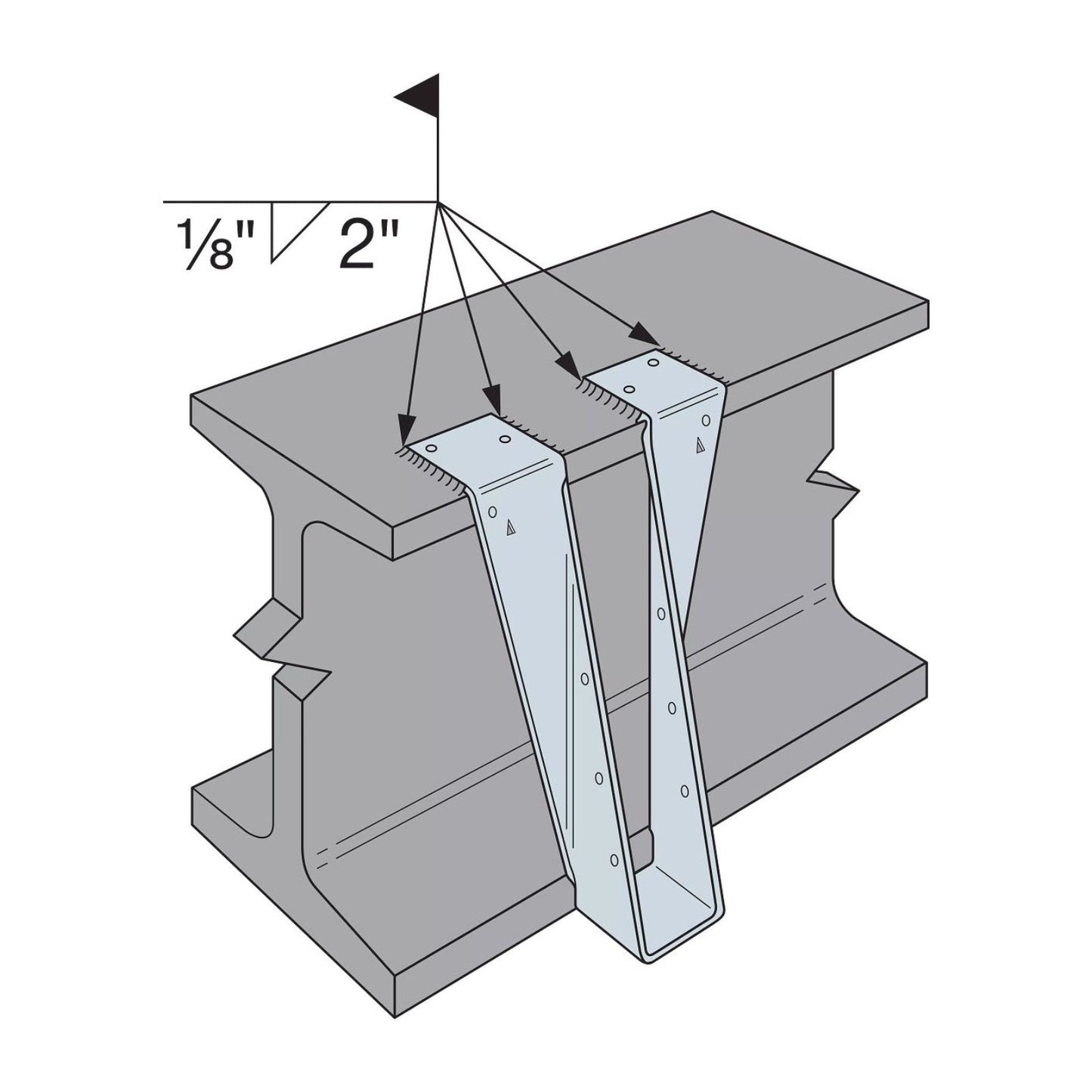 Simpson Light Gauge Joist Hanger