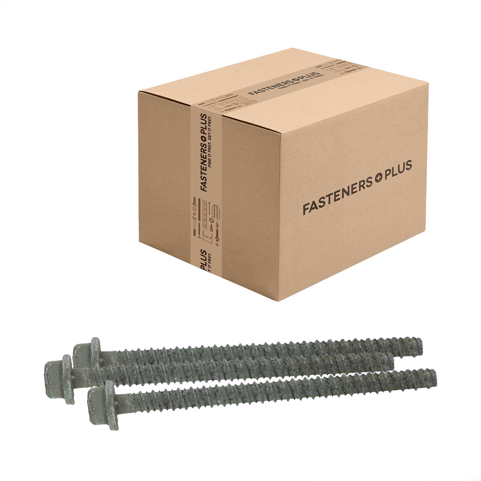 Tapcon 1/2" x 3" LDT Large Diameter Concrete Screw, Hex Head - 410 Stainless Steel | Qty. 150 (Carton)