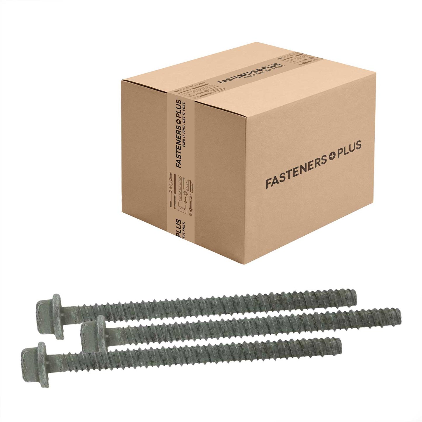 Tapcon 1/2" x 4" LDT Large Diameter Concrete Screw, Hex Head - 410 Stainless Steel | Qty. 150 (Carton)