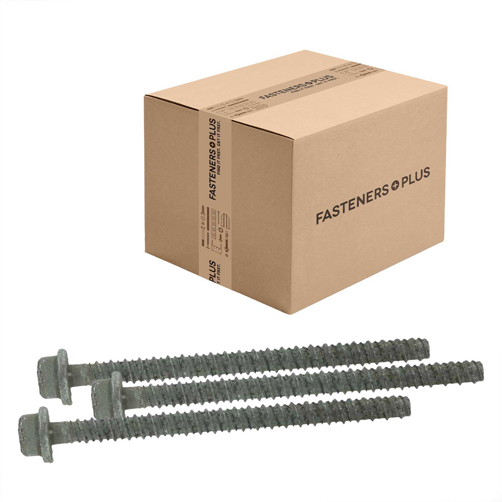 Tapcon 1/2" x 5" LDT Large Diameter Concrete Screw, Hex Head - 410 Stainless Steel | Qty. 150 (Carton)