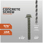 SLDT Tapcon Screw, Zinc Spec